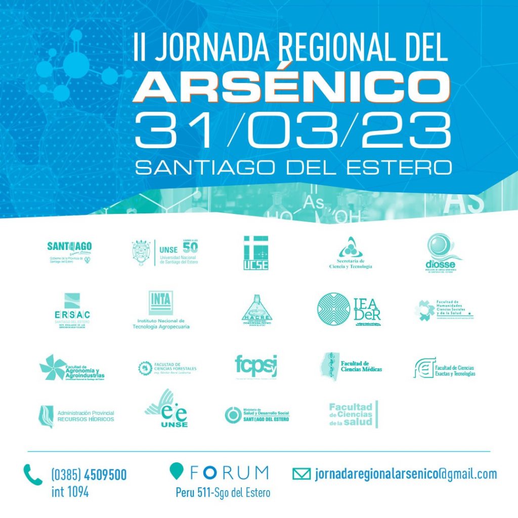 La Mesa Interinstitucional del Arsénico organiza la II Jornada Regional del Arsénico