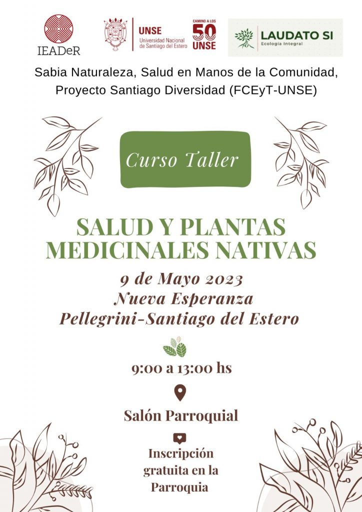 Curso taller Salud y Plantas Medicinales Nativas
