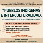 Invitación al Seminario-taller: «Pueblos indígenas e interculturalidad. Los derechos colectivos de los derechos humanos»