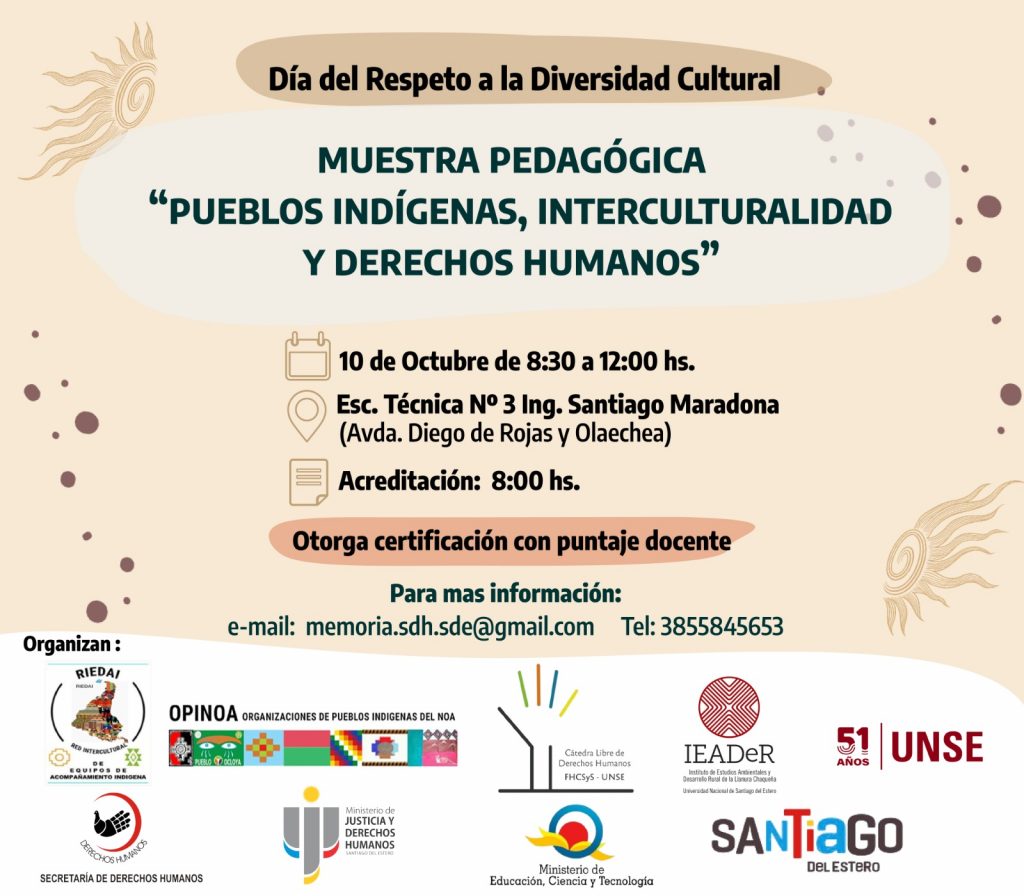 Muestra pedagógica Pueblos Indígenas, Interculturalidad y Derechos Humanos»